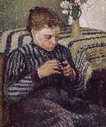 Camille Pissarro, Woman Sewing